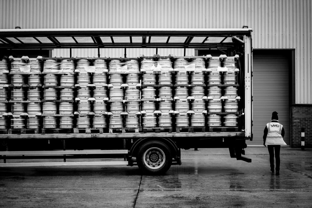 VMC van with cans